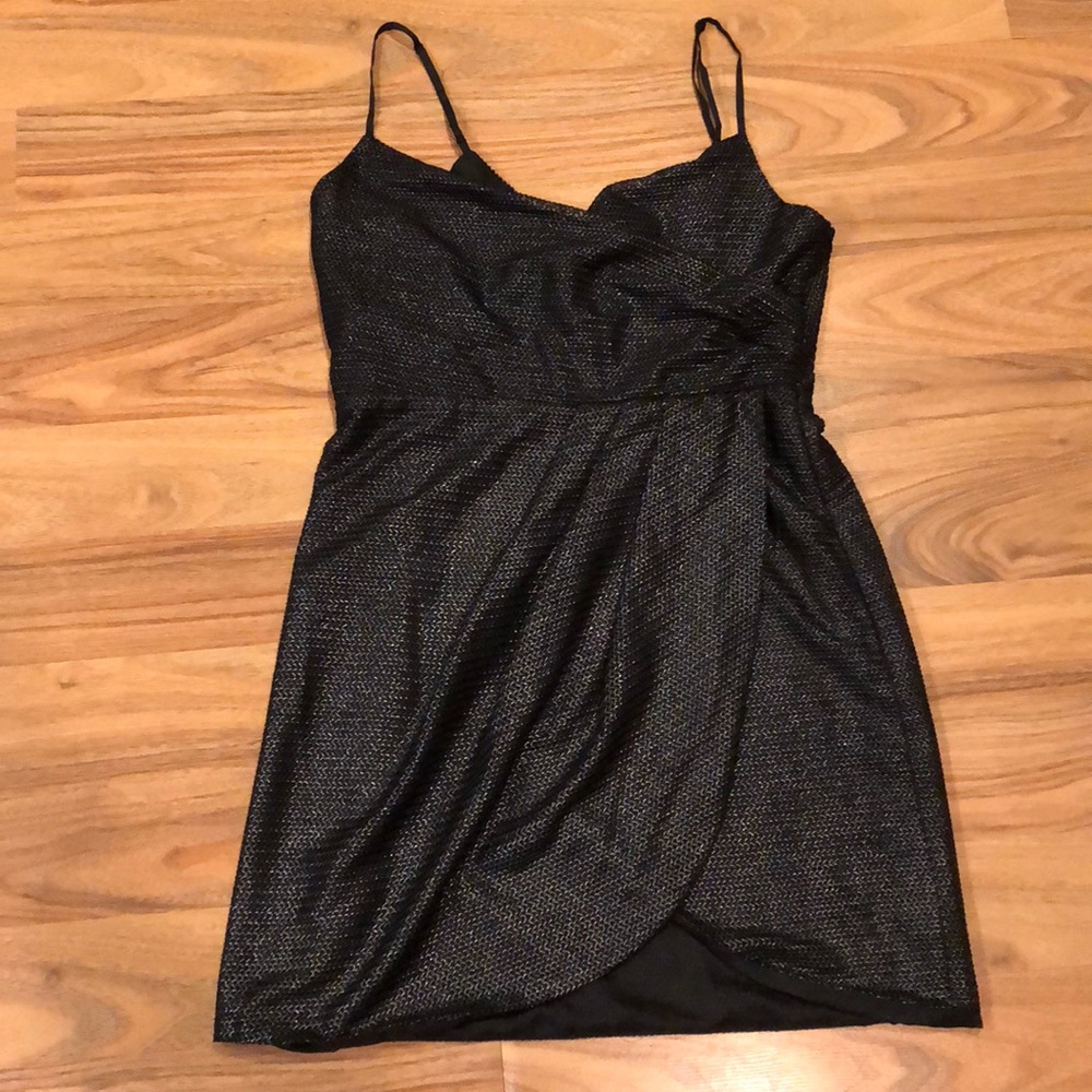 Black Metallic Silence & Noise Dress